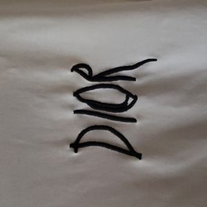 Christian Dior "Paris" embroidered white T-shirt size Large